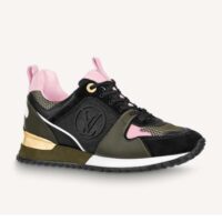 Louis Vuitton LV Women Run Away Sneaker Pink Suede Calf Leather and Nylon