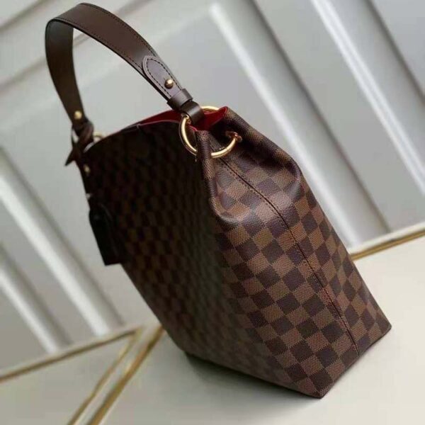 Louis Vuitton Women Graceful PM Hobo Brown Damier Ebene Coated Canvas (3)