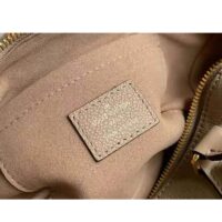 Louis Vuitton Women Speedy Bandoulière 25 Handbag Tourterelle Embossed Grained Cowhide Leather