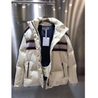 Dior Women Dioralps Hooded Down Jacket White Three-Tone Dior Star