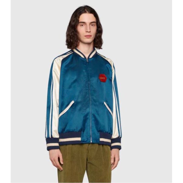 Gucci GG Men Gucci 100 Duchesse Jacket Blue White Duchesse (3)