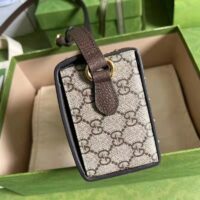 Gucci Unisex GG Mini Bag Beige Ebony GG Supreme Canvas