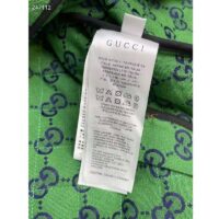 Gucci Women Gucci 100 Quilted GG Jacket Green Blue Quilted GG Canvas