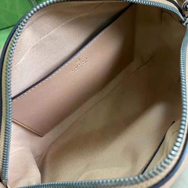 Gucci Women GG Marmont Small Shoulder Bag Brown Matelassé Leather (7)