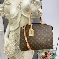 Louis Vuitton LV Unisex Grand Palais Tote Brown Monogram Coated Canvas