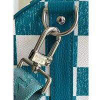 Louis Vuitton LV Unisex Keepall Bandoulière 45 Bag Teal Cowhide Leather