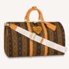 Louis Vuitton LV Unisex Keepall Bandoulière 50 Travel Bag Brown Canvas