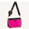 Louis Vuitton LV Unisex Maxi Multi Pochette Accessoires handbag Fuchsia Black