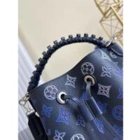 Louis Vuitton LV Unisex Muria Tote Bag Navy Blue Calfskin