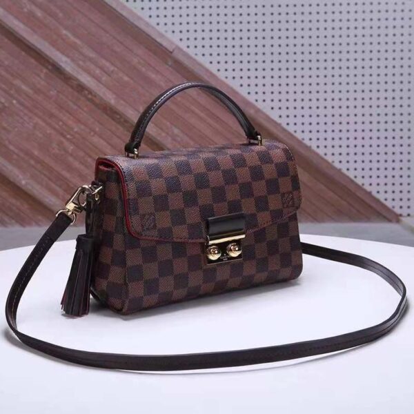 Louis Vuitton LV Women Croisette Brown Damier Ébène Canvas Satchel (1)