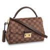 Louis Vuitton LV Women Croisette Brown Damier Ébène Canvas Satchel