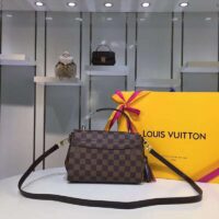 Louis Vuitton LV Women Croisette Brown Damier Ébène Canvas Satchel