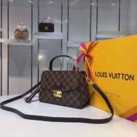 Louis Vuitton LV Women Croisette Brown Damier Ébène Canvas Satchel