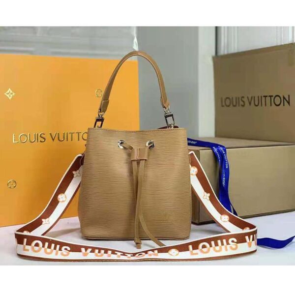 Louis Vuitton LV Women NéoNoé BB Bucket Bag Gold Epi Grained Cowhide (2)