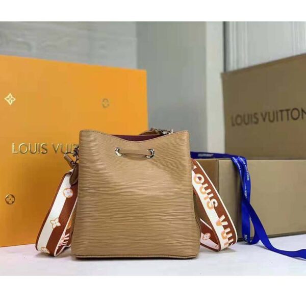 Louis Vuitton LV Women NéoNoé BB Bucket Bag Gold Epi Grained Cowhide (5)