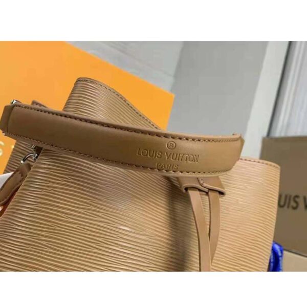 Louis Vuitton LV Women NéoNoé BB Bucket Bag Gold Epi Grained Cowhide (9)