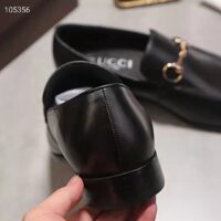 Gucci GG Men Gucci Jordaan Leather Loafer Black Leather Horsebit Blake Construction