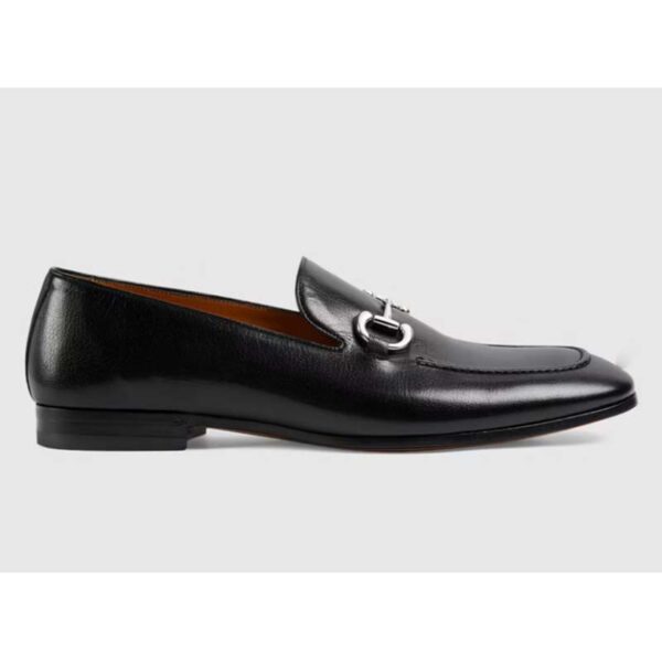 Gucci GG Men’s Loafer with Horsebit Black Leather Horsebit Detail