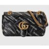 Gucci GG Women The Hacker Project Small GG Marmont Bag Black Double G