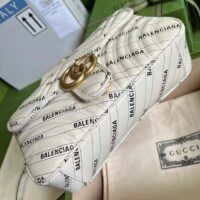 Gucci GG Women The Hacker Project Small GG Marmont Bag White Double G
