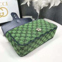Gucci Women GG Marmont Multicolor Small Shoulder Bag Green Double G (2)