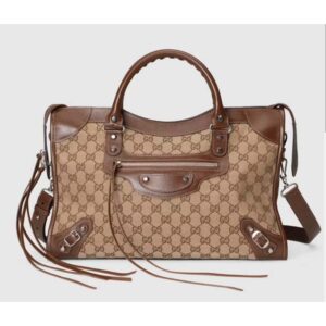 Gucci Women The Hacker Project Medium Neo Classic Bag Beige Original GG Canvas