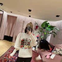 Gucci Women The North Face x Gucci Sweater Ivory Soft Wool (1)