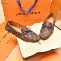 Louis Vuitton LV Men Arizona Mocassin Brown Monogram Canvas Tubular Construction (3)