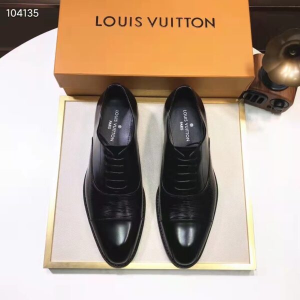Louis Vuitton LV Men Kensington Derby Black Epi Calf Leather Blake Construction (10)
