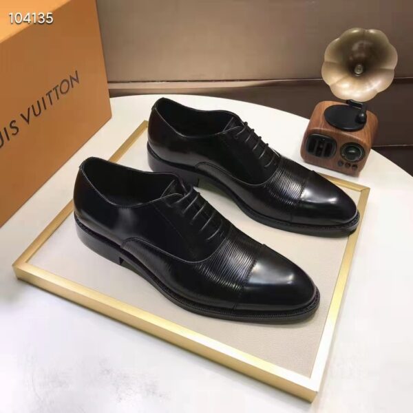 Louis Vuitton LV Men Kensington Derby Black Epi Calf Leather Blake Construction (11)