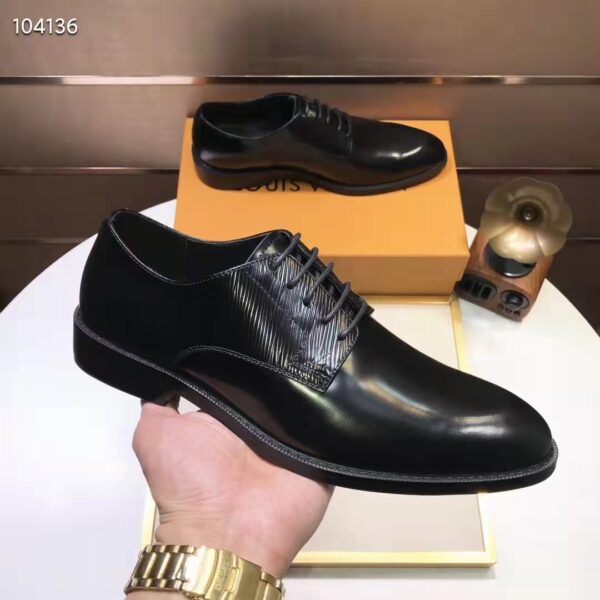Louis Vuitton LV Men Kensington Derby Black Epi Calf Leather Blake Construction (5)