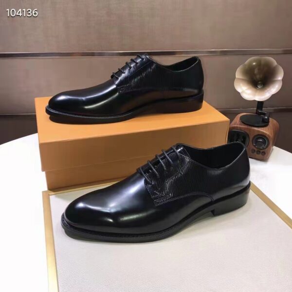 Louis Vuitton LV Men Kensington Derby Black Epi Calf Leather Blake Construction (6)