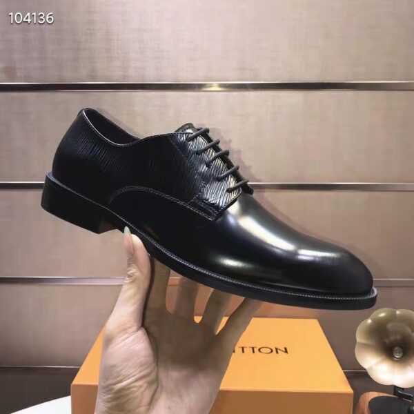 Louis Vuitton LV Men Kensington Derby Black Epi Calf Leather Blake Construction (7)