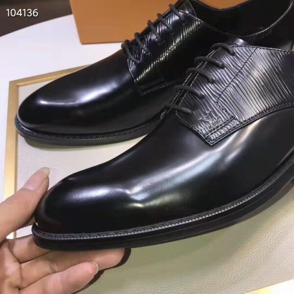 Louis Vuitton LV Men Kensington Derby Black Epi Calf Leather Blake Construction (8)
