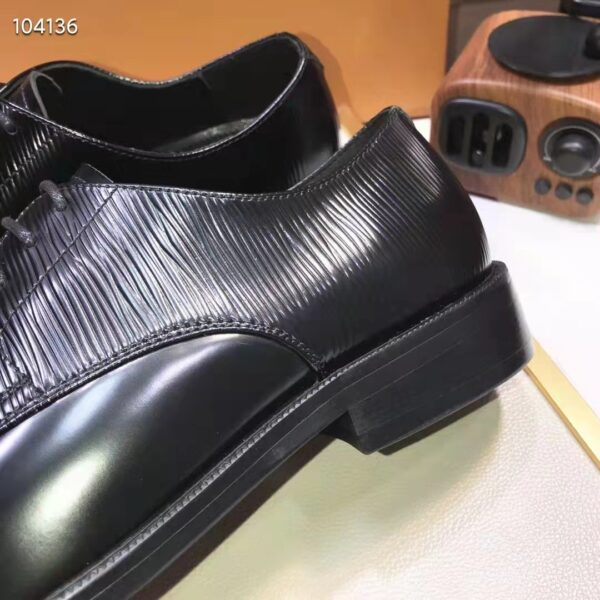 Louis Vuitton LV Men Kensington Derby Black Epi Calf Leather Blake Construction (9)