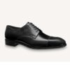 Louis Vuitton LV Men Minister Derby Damier Gglazed Calf Leather Graphite