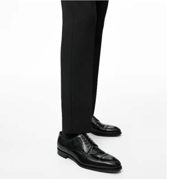 Louis Vuitton LV Men Minister Derby Damier Gglazed Calf Leather Graphite (2)