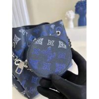 Louis Vuitton LV Unisex Bella Bag Navy Blue Mahina Calfskin