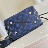 Louis Vuitton LV Unisex Bella Bag Navy Blue Mahina Calfskin