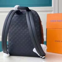 Louis Vuitton LV Unisex Campus Backpack Damier Infini Onyx Silver Cowhide Leather (1)