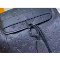 Louis Vuitton LV Unisex Discovery Backpack Black Monogram Shadow Calf Cowhide Leather (2)