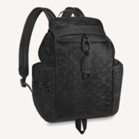 Louis Vuitton LV Unisex Discovery Backpack Black Monogram Shadow Calf Cowhide Leather (2)