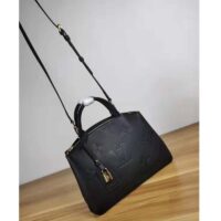 Louis Vuitton LV Unisex Grand Palais Tote Black Monogram Embossed Grained Cowhide Leather (12)