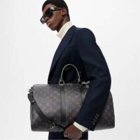 Louis Vuitton LV Unisex Keepall Bandoulière 45 Bag Coated Canvas Cowhide Leather (6)