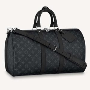 Louis Vuitton LV Unisex Keepall Bandoulière 45 Bag Coated Canvas Cowhide Leather