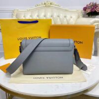 Louis Vuitton LV Unisex New Flap Messenger Grey Taiga Cowhide Leather