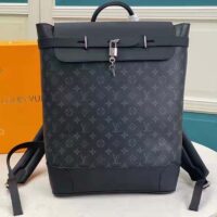 Louis Vuitton LV Unisex Steamer Backpack Black Monogram Eclipse Canvas (10)