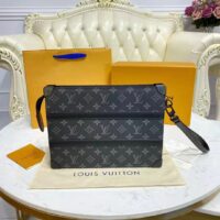 Louis Vuitton LV Unisex Trunk Pouch Black Monogram Eclipse Canvas Leather (2)