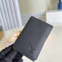 Louis Vuitton LV Unisex Zippy Coin Purse Vertical Taiga Grained Calf Leather