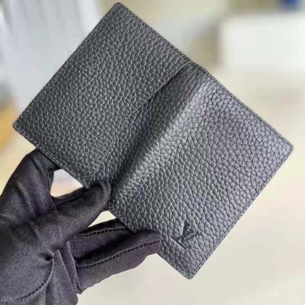 Louis Vuitton LV Unisex Zippy Coin Purse Vertical Taiga Grained Calf Leather (7)
